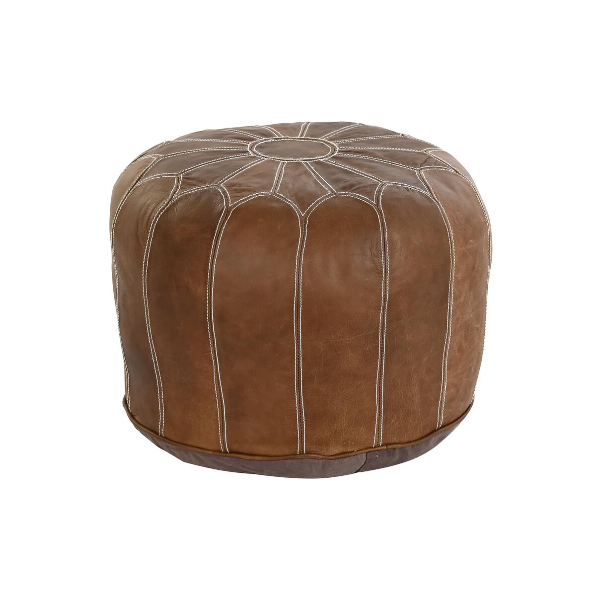 Naslon za Noge DKD Home Decor Rjava Vintage 48 x 48 x 35 cm